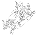 Transmission Diagram and Parts List for CRT51 2002-96 - 954001092D Husqvarna Tiller