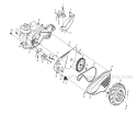 Mainframe Left Side Diagram and Parts List for CRT51 2007-02 - 96091000203 Husqvarna Tiller