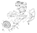 Mainframe Right Side Diagram and Parts List for CRT51 2007-02 - 96091000203 Husqvarna Tiller