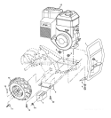 Mainframe Right Side Diagram and Parts List for CRT51 2011-08 - 96091000205 Husqvarna Tiller