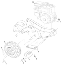 Page D Diagram and Parts List for CRT35 CRT 35 954001252B -1995-03 Husqvarna Tiller