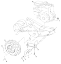 Page D Diagram and Parts List for CRT35 CRT 35 954001252C -1995-10 Husqvarna Tiller