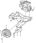 Page C Diagram and Parts List for CRT50 CRT 50 HRT5A -1990-01 Husqvarna Tiller