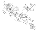 Page C Diagram and Parts List for CRT52 CRT 52 954140020B -1997-12 Husqvarna Tiller