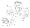 Page D Diagram and Parts List for CRT53 CRT 53 954140063A -1998-02 Husqvarna Tiller