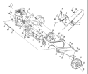 Page C Diagram and Parts List for CRT61 CRT 61 95414022A -1997-07 Husqvarna Tiller