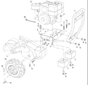 Page D Diagram and Parts List for CRT81 CRT 81 954001152B -1995-12 Husqvarna Tiller