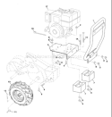 Page D Diagram and Parts List for CRT83 CRT 83 954140066A -1998-02 Husqvarna Tiller