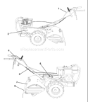 Page A Diagram and Parts List for CRT83 CRT 83 954140066B -1999-04 Husqvarna Tiller