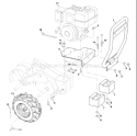 Page D Diagram and Parts List for CRT83 CRT 83 954140066B -1999-04 Husqvarna Tiller