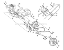Page C Diagram and Parts List for CRT83 CRT 83 954140066C -1999-09 Husqvarna Tiller