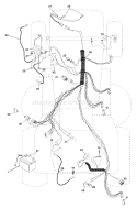 Part Location Diagram of 532170244 Husqvarna Harness Engine B&S