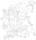 Page B Diagram and Parts List for CT130 CT 130 HEC -954170017 -2000-02 Husqvarna Lawn Tractor