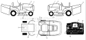 Page C Diagram and Parts List for CT130 CT 130 HEC -954170017 -2000-02 Husqvarna Lawn Tractor