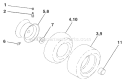 Page K Diagram and Parts List for CT130 CT 130 HED -954170017 -2001-08 Husqvarna Lawn Tractor