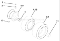 Page K Diagram and Parts List for CT130 CT 130 HECT150B -954170019 -2000-01 Husqvarna Lawn Tractor