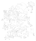 Part Location Diagram of 532166139 Husqvarna Bracket Actuator Bagger Crd
