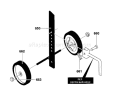 Page H Diagram and Parts List for CT16 CT 16 1997-11 -Cultivator Husqvarna Tiller