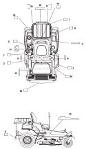 Part Location Diagram of 539110332 Husqvarna DECAL, BELT