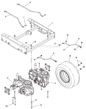 Ezt Diagram and Parts List for CZ3815  Husqvarna Lawn Tractor
