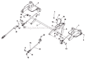 Deck Lift Diagram and Parts List for CZ3815  Husqvarna Lawn Tractor