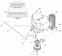 Page H Diagram and Parts List for CZ4815  Husqvarna Lawn Mower