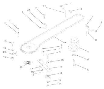 Ground Drive Diagram and Parts List for LR120 (954000582-C)(1993-01) Husqvarna Lawn Tractor