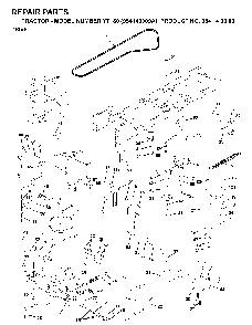 Drive Diagram and Parts List for YT180 (954140009A)(1997-01) Husqvarna Lawn Tractor