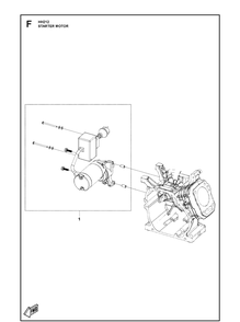 Start Motor Diagram and Parts List for 596210001 2020-05 Husqvarna Engine