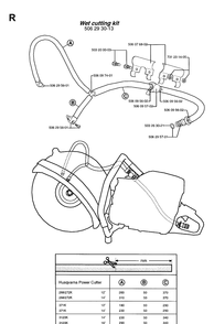 Accessories Diagram and Parts List for 371K 1999-04 Husqvarna Lawn Tractor Accessories