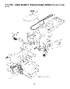 Drive Diagram and Parts List for LTH153896043003801 2007-08 Husqvarna Lawn Tractor
