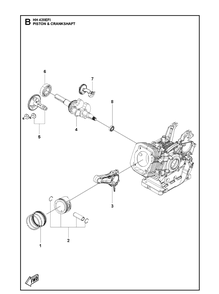 Part Location Diagram of 531146841 Husqvarna Connecting rod