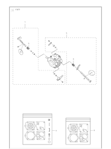 Carburetor Details Diagram and Parts List for K1270 (K1270 Rail)(2016-07) Husqvarna Table Saw Accessories