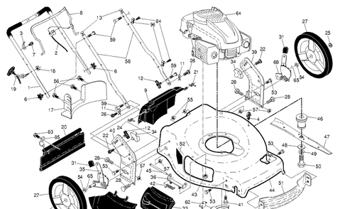 Part Location Diagram of 532440510 Husqvarna 