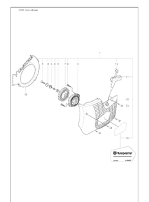 Starter Diagram and Parts List for K760CUT-N-BREAK 2009-11 Husqvarna Table Saw Accessories