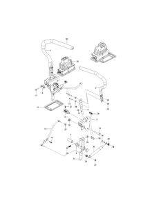 Steering Diagram and Parts List for Z246  Husqvarna Lawn Mower