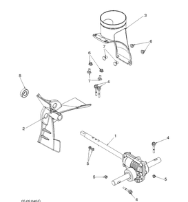 Auger Housing And Impeller Diagram and Parts List for ST430T  Husqvarna Snow Blower