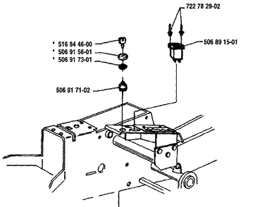 Electrical Diagram and Parts List for R1000 1995-03 Husqvarna Lawn Tractor