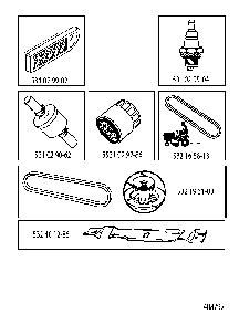 Frequently Used Parts Diagram and Parts List for GTH260TWIN (96041006800)(2008-01) Husqvarna Lawn Tractor