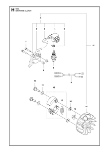 Part Location Diagram of 587294501 Husqvarna IGNITION COIL