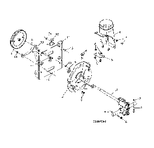 Gearbox/impeller Diagram and Parts List for 96193009604  Husqvarna Snow Blower