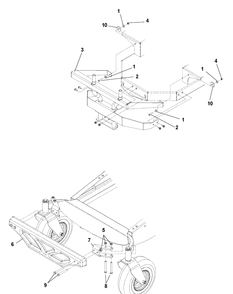 General Assembly (Part 2) Diagram and Parts List for CZ48 (043029591 and Up)(2006-04) Husqvarna Lawn Tractor Accessories