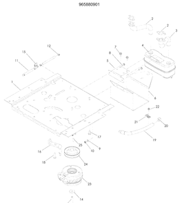 Part Location Diagram of 516007502 Husqvarna PLATE, ENGINE