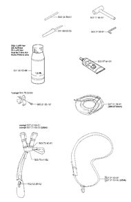 Tools Diagram and Parts List for 323L 2005-03 Husqvarna Trimmer