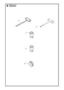 Accessories Diagram and Parts List for K6500CHAINII 2016-12 Husqvarna Circular Saw