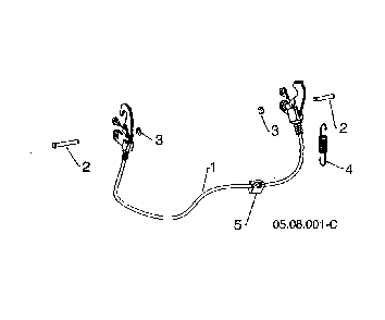 Interlock cable Diagram and Parts List for 96193009603  Husqvarna Snow Blower
