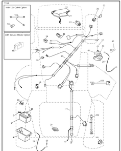 Electrical Diagram and Parts List for 2042LS (96043004800)(2007-12) Husqvarna Lawn Mower