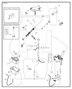 Electrical Diagram and Parts List for YTH2246 (917223905)(2017-12) Husqvarna Lawn Tractor