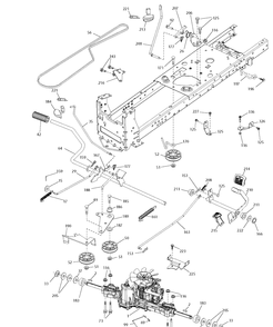 Drive Diagram and Parts List for TS142TXD (96041045000)(2020-03) Husqvarna Lawn Tractor