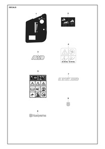 Part Location Diagram of 546284002 Husqvarna Decal